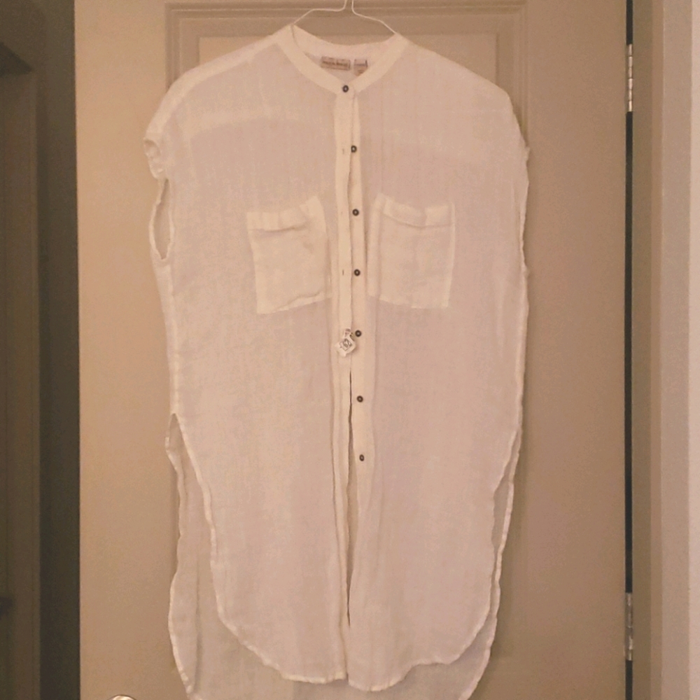 White Linen Beach cover-up (anthropologie)